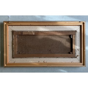 ANTICO GRANDE DIPINTO OLIO Francesca Gratognini Rognoni PAESAGGIO FLUVIALE '800