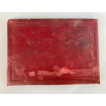 ANTICO LIBRO ORIGINI DEI GIUOCHI INFANTILI (bizzarrie) ROSSO ORO MILANO 1890