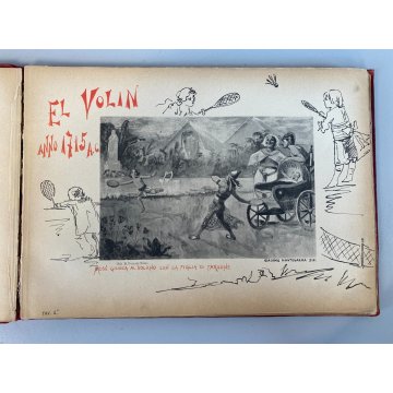 ANTICO LIBRO ORIGINI DEI GIUOCHI INFANTILI (bizzarrie) ROSSO ORO MILANO 1890