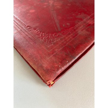 ANTICO LIBRO ORIGINI DEI GIUOCHI INFANTILI (bizzarrie) ROSSO ORO MILANO 1890