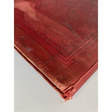 ANTICO LIBRO ORIGINI DEI GIUOCHI INFANTILI (bizzarrie) ROSSO ORO MILANO 1890