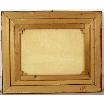 ANTICO QUADRO Giovanni Bossone PAESAGGIO MONTANO ALPE IN ALTA VALLE ANZASCA '900