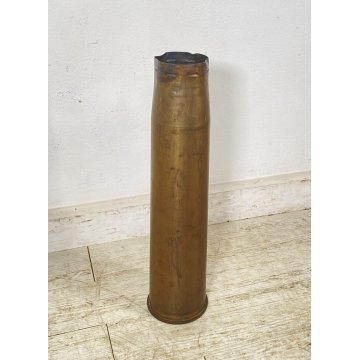 GRANDE VASO OTTONE BOSSOLO PROIETTILE 1979 ARTIGLIERIA GUERRA VASE MISSILE EPOCA