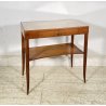 TAVOLINO SALOTTO DESIGN ANNI 7O LEGNO VETRO SMALL TABLE SCRITTOIO CASSETTO
