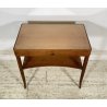 TAVOLINO SALOTTO DESIGN ANNI 7O LEGNO VETRO SMALL TABLE SCRITTOIO CASSETTO