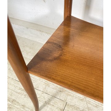 TAVOLINO SALOTTO DESIGN ANNI 7O LEGNO VETRO SMALL TABLE SCRITTOIO CASSETTO