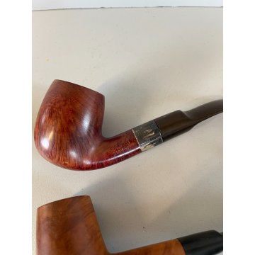 LOTTO 20 PIPE VINTAGE LEGNO ARGENTO SMOKING FUMO PFEIFE PIPA SAVINELLI LA FIAMMA