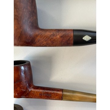 LOTTO 20 PIPE VINTAGE LEGNO ARGENTO SMOKING FUMO PFEIFE PIPA SAVINELLI LA FIAMMA