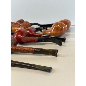 LOTTO 20 PIPE VINTAGE LEGNO ARGENTO SMOKING FUMO PFEIFE PIPA SAVINELLI LA FIAMMA
