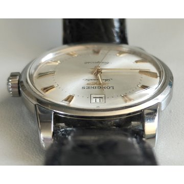 LONGINES Conquest Automatic L633.5 OROLOGIO POLSO ACCIAIO Vintage Wrist Watch