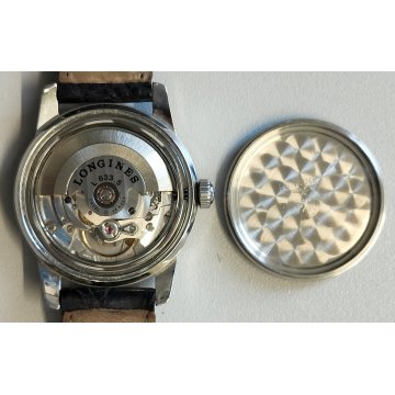 LONGINES Conquest Automatic L633.5 OROLOGIO POLSO ACCIAIO Vintage Wrist Watch
