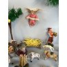 ANTICO LOTTO RELIGIOSO STATUINE PRESEPE 42 PZ C.C MILANO CONFALONIERI GESSO OLD