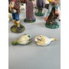 ANTICO LOTTO RELIGIOSO STATUINE PRESEPE 42 PZ C.C MILANO CONFALONIERI GESSO OLD