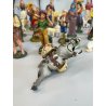ANTICO LOTTO RELIGIOSO STATUINE PRESEPE 42 PZ C.C MILANO CONFALONIERI GESSO OLD
