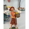 ANTICO LOTTO RELIGIOSO STATUINE PRESEPE 42 PZ C.C MILANO CONFALONIERI GESSO OLD
