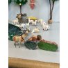 ANTICO LOTTO RELIGIOSO STATUINE PRESEPE 42 PZ C.C MILANO CONFALONIERI GESSO OLD