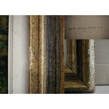 ANTICO QUADRO Giovanni Bossone PAESAGGIO MONTANO VEDUTA ALTA VALLE ANZASCA  '900