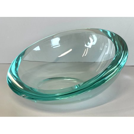 SVUOTATASCHE DESIGN Fontana Arte by Max Ingrand VETRO CRISTALLO MOLATO VERDE