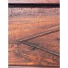 ANTICA PICCOLA CASSAPANCA legno PIOPPO 58 cm epoca 1900 OLD WOOD CHEST FORMELLA