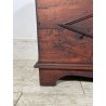 ANTICA PICCOLA CASSAPANCA legno PIOPPO 58 cm epoca 1900 OLD WOOD CHEST FORMELLA