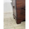 ANTICA PICCOLA CASSAPANCA legno PIOPPO 58 cm epoca 1900 OLD WOOD CHEST FORMELLA