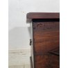 ANTICA PICCOLA CASSAPANCA legno PIOPPO 58 cm epoca 1900 OLD WOOD CHEST FORMELLA