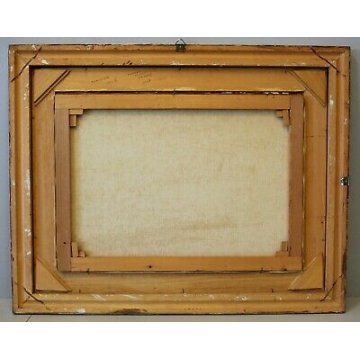 ANTICO QUADRO Rino Stringara PAESAGGIO MONTANO MASERA CISTELLA FORMAZZA '900 