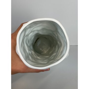 VASO BAVARIA DESIGN PORTA FIORI PORCELLANA BIANCA VINTAGE ARREDAMENTO epoca 1970