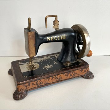 ANTICA RARA PICCOLA MACCHINA DA CUCIRE NECCHI PER BAMBINI ANNI 30 ORIGINALE OLD