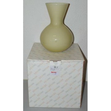 VASO DESIGN VENINI Idria H. 36 cm. VETRO MURANO scatola GLASS VASE collezione