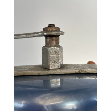 ANTICO MACINA CAFFE MACININO FRABER AZZURRO BLU COFFEE GRINDER Kaffeemühle LEGNO