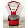 BERKEL Bilancia 1 PIATTO colore ROSSO portata 3 kg PESO div. 5 gr VINTAGE SCALE