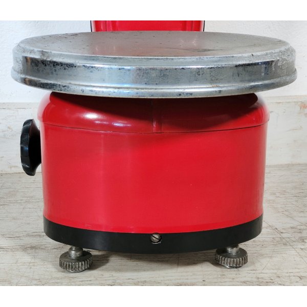 BERKEL Bilancia 1 PIATTO colore ROSSO portata 3 kg PESO div. 5 gr VINTAGE SCALE