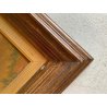 QUADRO DIPINTO OLIO TAVOLA Dante Montanari PAESAGGIO COLLINARE RUSCELLO '900