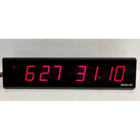 F.lli Solari Udine OROLOGIO DIGITALE INDUSTRIALE Ufficio Magazzino VINTAGE CLOCK