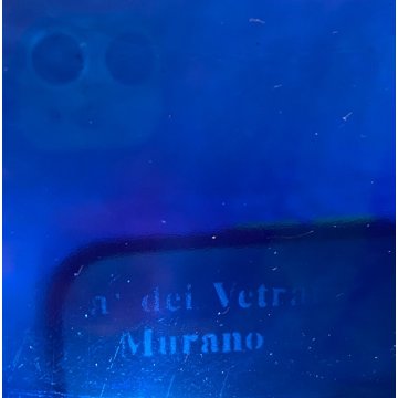 OROLOGIO da PARETE VINTAGE  VETRO MURANO Ca dei Vetrai VENEZIA ø 33 ANNI '60