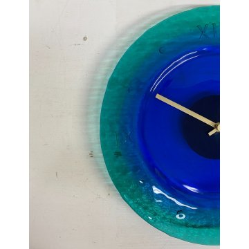 OROLOGIO da PARETE VINTAGE  VETRO MURANO Ca dei Vetrai VENEZIA ø 33 ANNI '60