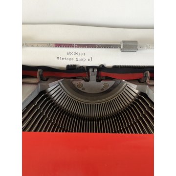MACCHINA DA SCRIVERE OLIVETTI Valentine ROSSA PORTATILE Sottsass TYPE WRITER '70