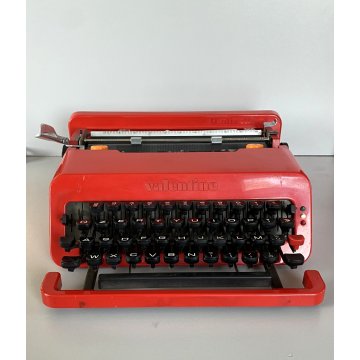 MACCHINA DA SCRIVERE OLIVETTI Valentine ROSSA PORTATILE Sottsass TYPE WRITER '70