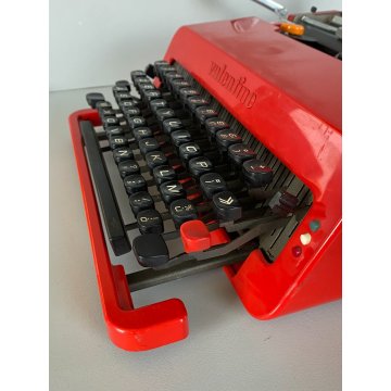 MACCHINA DA SCRIVERE OLIVETTI Valentine ROSSA PORTATILE Sottsass TYPE WRITER '70