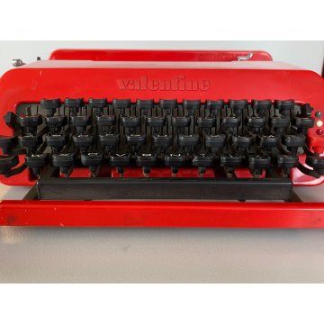 MACCHINA DA SCRIVERE OLIVETTI Valentine ROSSA PORTATILE Sottsass TYPE WRITER '70