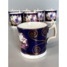 RARO ANTICO LOTTO 7 Pz. TAZZINE CAFFE DECORO ISTORIATO CHINOISERIE XVIII/XIX sec