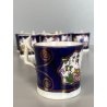RARO ANTICO LOTTO 7 Pz. TAZZINE CAFFE DECORO ISTORIATO CHINOISERIE XVIII/XIX sec