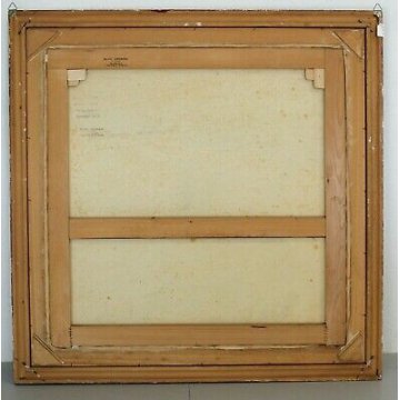 ANTICO QUADRO Aldo Cavaggi PAESAGGIO MONTANO ALPEGGIO NEVE PASCOLO VAL FORMAZZA