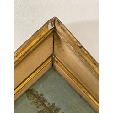 ANTICO DIPINTO OLIO TAVOL A CA Achille Cattaneo PAESAGGIO LACUSTRE VEDUTA '900