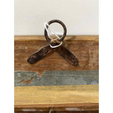 ANTICO DIPINTO OLIO TAVOLA PAESAGGIO RURALE CREPUSCOLO CAVALLO MANDRIANO BUE 800