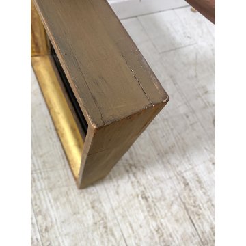 ANTICO DIPINTO OLIO TAVOLA PAESAGGIO RURALE CREPUSCOLO CAVALLO MANDRIANO BUE 800