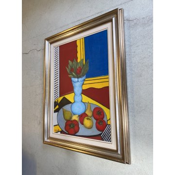 QUADRO DIPINTO ASTRATTO OLIO TELA Antonio Barilà ARTE CONTEMPORANEA EPOCA '900