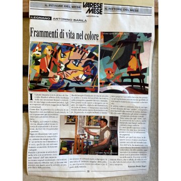 QUADRO DIPINTO ASTRATTO OLIO TELA Antonio Barilà ARTE CONTEMPORANEA EPOCA '900