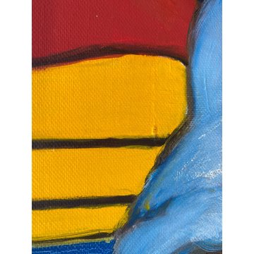 QUADRO DIPINTO ASTRATTO OLIO TELA Antonio Barilà ARTE CONTEMPORANEA EPOCA '900